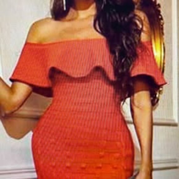 NWT! NEW Christmas red . FOREVER 21 RED DRESS - Picture 7 of 7